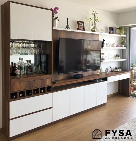 Tv Wall Unit With Bar Cabinet, Tv Unit Bar Design, Tv Cabinet With Bar Unit, Tv Unit With Bar Counter, Tv Wall With Bar Unit, Tv Wall Design With Bar Unit, Built In Tv Wall Unit With Bar, Tv And Bar Wall Unit, Tv Unit With Bar Cabinet