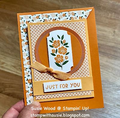 Stamp with Susie: Labeled With Love fun fold Stampin Up Labeled With Love Punch, Stampin Up Labeled With Love, Labeled With Love Stampin Up Cards, Paper Flower Backdrop Diy, Marvelous Monday, Punch Ideas, Card Folds, Paper Craft Tutorials, Fun Folds