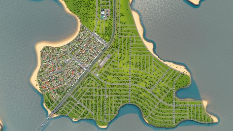 Cities Skylines Layout Ideas, Maps Design, City Skylines Game, Grid Ideas, City Grid, City Maps Design, Cities Skylines, City Plan, City Layout