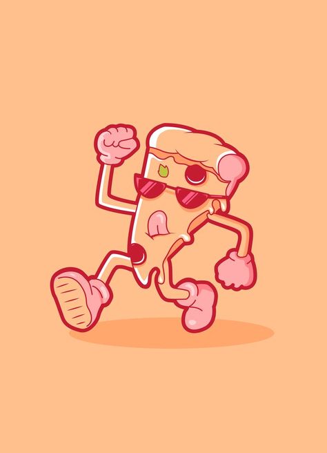 Pizza Mascot, Mascot Design, Dough, Pizza, Graphic Design, Illustrations, Drawings, Design, Pizzas