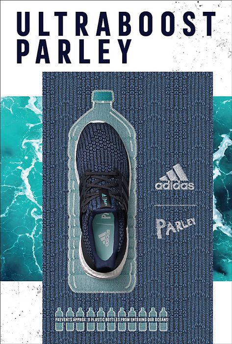 adidas UltraBoost Parley print ads | Communication Arts Adidas Parley, Adidas Ad, Shoe Advertising, Kettlebell Exercises, Shoe Poster, 타이포그래피 포스터 디자인, Publicidad Creativa, Sports Graphics, Communication Art