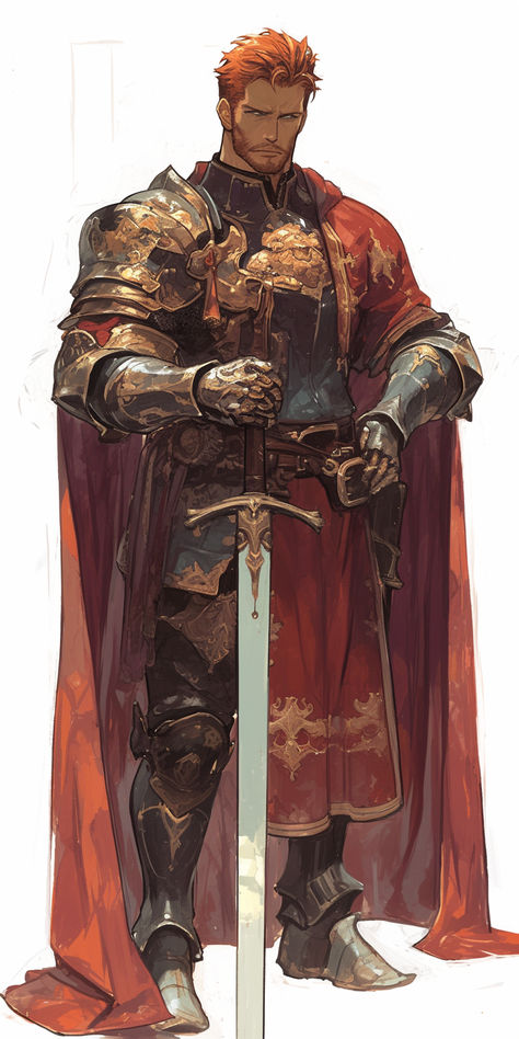 Dnd Paladin, Red Knight, Knight Art, Dungeons And Dragons Characters, Dnd Art, Dungeons And Dragons Homebrew, Fantasy Armor, Fantasy Warrior, 판타지 아트