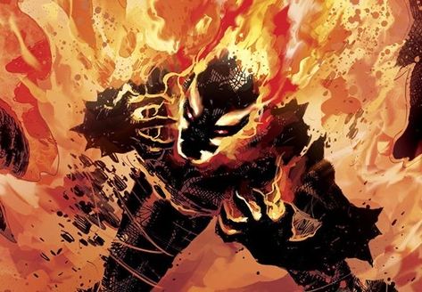 Fire Monster Concept Art, Fire Oc Art, Fire Character Design Male, Fire Artwork, Fire Demon, Super Powers Art, Solo Leveling, Creature Concept Art, Ghost Rider