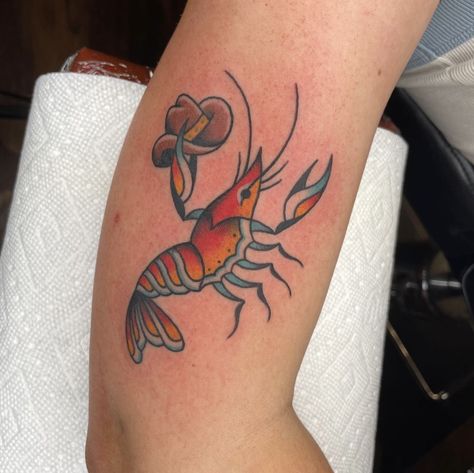 Lobster Tattoo, Temple Tattoo, Traditional Tattoo Inspiration, Autumn Tattoo, Optical Illusion Tattoo, C Tattoo, Traditional Tattoo Art, Snake Tattoo, American Traditional