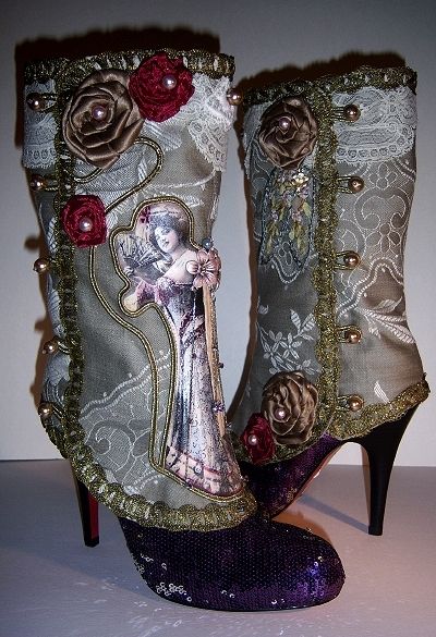 Fairytale Core, Mode Steampunk, Dr Shoes, Victorian Lady, Shoe Display, Rococo, Leg Warmers, Cute Shoes, Pretty Outfits