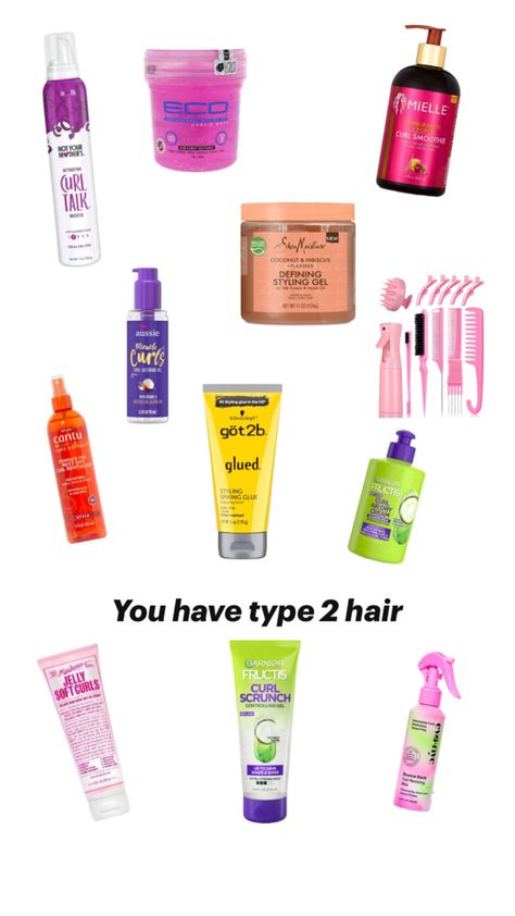 Products for your type 2 a,b,c hair Type 2 Hair, 2a Hair, Air Dry Cream, Wavy Hair Care, Wavy Curly Hair, Curly Hair Routine, Hair Routine, Styling Gel, Hair Routines