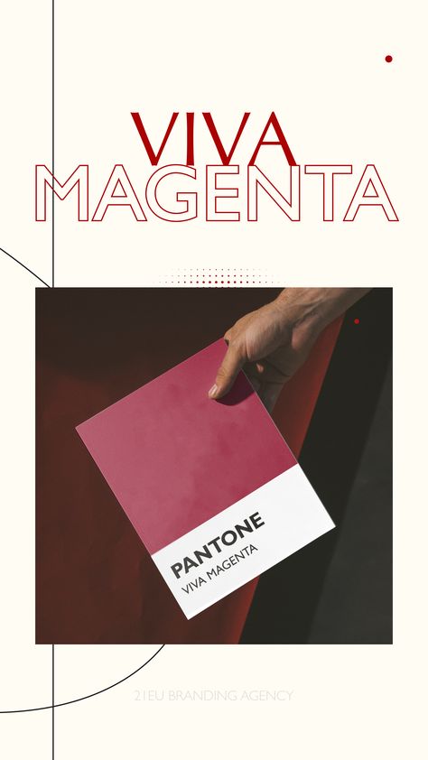 Viva Magenta in graphic design Viva Magenta Aesthetic, Magenta Aesthetic, Aesthetic Captions, Collection Ideas, Viva Magenta, The Bold And The Beautiful, Wedding Site, Bold And The Beautiful, Branding Agency