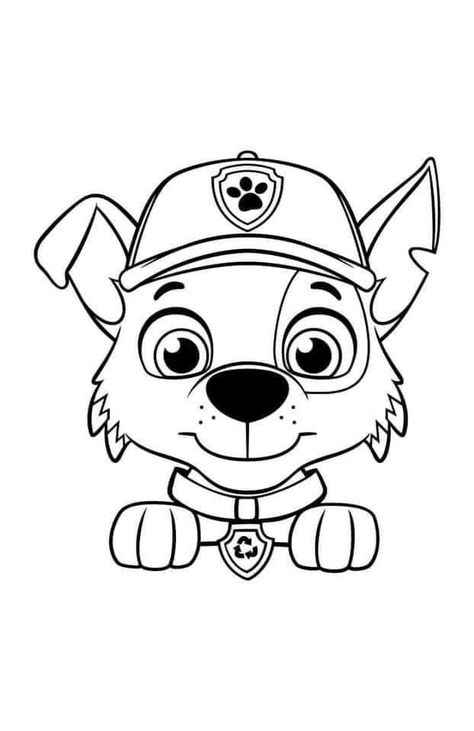 Paw Patrol Stencil, Paw Patrol Characters Printable, Paw Patrol Pumpkin Stencil, Character Outline, Paw Patrol Characters, Pumpkin Stencil, Paw Patrol Birthday, Birthday Board, Preschool Activity