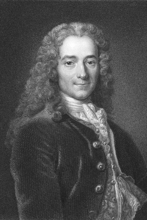 Did you know that the famous French writer Voltaire once lived in London? Francois-Marie Arouet (1694-1778) – under the pen name of Voltaire – was a French writer, philosopher, satirist and playwright. Some of his notable works were his tragic play, Zaïre, the historical study, The Age of Louis XIV, and the satirical novella, Candide. Voltaire was exiled to England and lived in London from 1726 to 1728. Voltaire Quotes, Men Of Letters, Age Of Enlightenment, Today In History, Smart People, Quotes Quotes, 18th Century, Literature, Tin