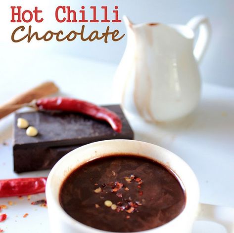 chilli chocolate drink, hot chocolate Hot Chili Recipe, Spicy Chilli, Afternoon Tea Ideas, Chocolate Chili, North Indian Recipes, Hot Chocolate Drinks, Indian Vegetarian Recipes, Mexican Hot Chocolate, Chocolate Delight