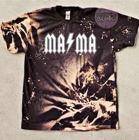 mama tshirt bleached custom womens mother rockstar sahm selfie easy mom of two tee bleached Dyed Tshirt, Bleached T Shirt, Bleached Shorts, Black Like Me, Mama Design, Mama Tshirts, Tshirt Custom, The Dye, Custom Bling