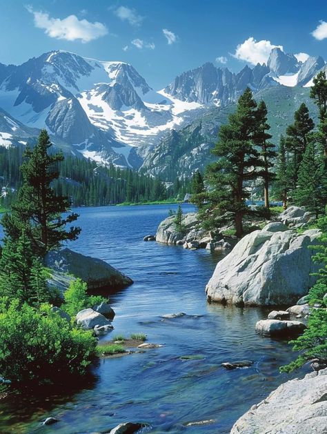 Mount Evans Colorado, Rocky Mountains Aesthetic, Kevin Carden, Inner Landscape, Rocky Mountain National Park Colorado, Nature Aesthetics, Painting Landscapes, Breathtaking Scenery, Japan Garden