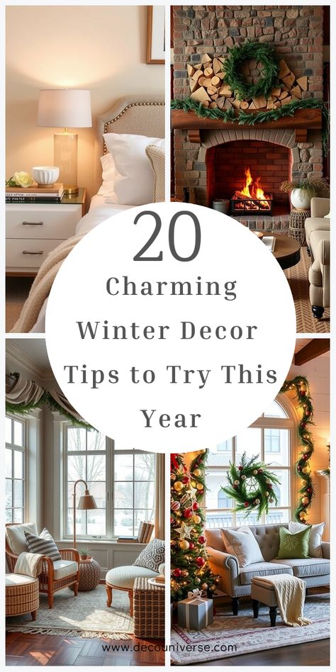 Transform your home into a cozy winter haven with these 20 stunning decor ideas. Winter Living Room Decor Cozy, January Decorating Ideas House, January Decor Ideas, January Decorating Ideas, Non Christmas Winter Decor, Winter Home Decor Cozy, January Home Decor Ideas, After Christmas Winter Decor, Seasonal Decor Ideas