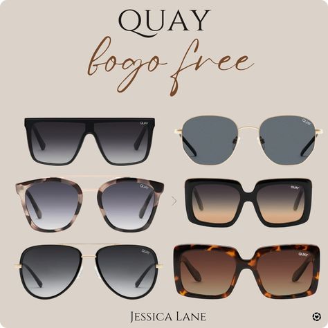 Quay Australia Sunglasses, Quay Sunglasses, Sitewide Sale, Bogo Sale, Quay Australia, Buy One Get One Free, Beach Accessories, Shopping App, Buy One Get One