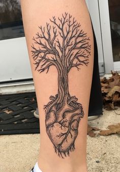 Heart Tree Tattoo, Tree Heart Tattoo, Tree Tattoo Forearm, 777 Tattoo, Roots Tattoo, Oak Tree Tattoo, Tattoo Heart, Tree Tattoo Designs, Disney Tattoo