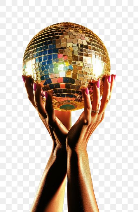 Graphic Design Images Illustrations, Party Disco Ball, Disco Png, Disco Ball Png, Universe Design, 70's Disco, Ball Aesthetic, Ball Png, Ads Creative Advertising Ideas