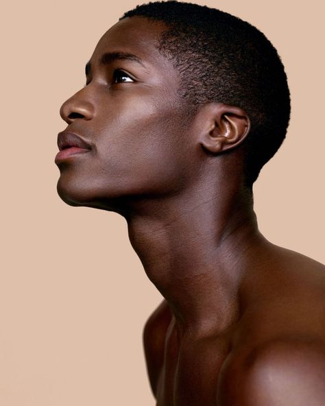 Mukasa Kakonge, Blaise Zabini, Male Model Face, Men's Skincare, Black Male Models, Face Anatomy, Reference Photos For Artists, Face Profile, Face Study