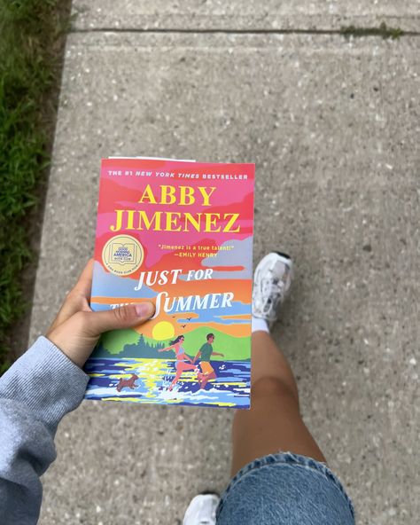 Just for the Summer by Abby Jimenez ⛵️🌞🩺 This was my first Abby Jimenez novel. In this book, Justin and Emma both have a dating curse. After meeting online, they decide to date each other in order to cancel out their bad luck. This way, they can go on and find the love of their lives. At first, I was a little skeptical on the concept. What really got me was the cover - I’m a sucker for cute/vibey covers! Honestly, this was my top summer read of the year. I was glued to the story chapter by... Abby Jimenez, Bad Luck, Top Summer, Summer Reading, Go On, The Year, The Story, Reading, Book Cover