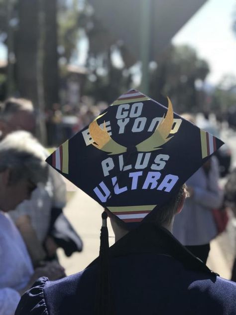 Epic Graduation Cap | My Hero Academia | Know Your Meme Funny Graduation Cap Decoration, Anime Graduation, Caps Graduation, Funny Graduation Caps, College Grad Cap Ideas, Graduation Hats, Graduation Cap Decoration Diy, High School Graduation Cap, College Graduation Cap Decoration