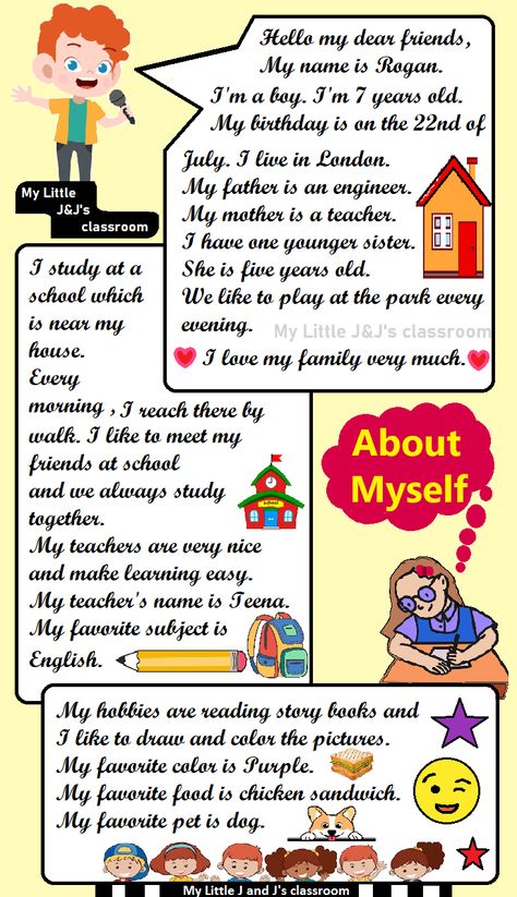 About myself- English paragraph writing Paragraph About Myself, English Paragraph Writing, Introduction Of Myself, English Paragraph, Birthday Paragraph, Class Activity, Teacher Birthday, Project Work, Class Teacher