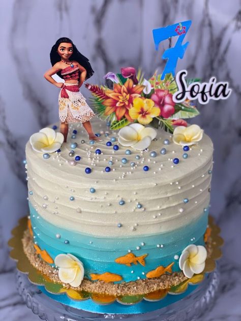 Moana Birthday Party Ideas Cake, Moana Cake Ideas, Mohana Cake, Moana Cake Design, Moana Theme Cake, Moana Cakes, Moana Birthday Party Cake, Moana Birthday Cake, Moana Birthday Party Theme