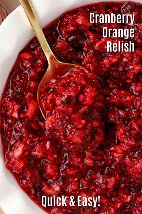 Cranberry Relish Recipes Thanksgiving, Cranberry Orange Relish Recipes, Cranberry Orange Relish, Celebrating Sweets, Cranberry Relish, Cranberry Bread, Relish Recipes, Creamy Rice, Orange Salad