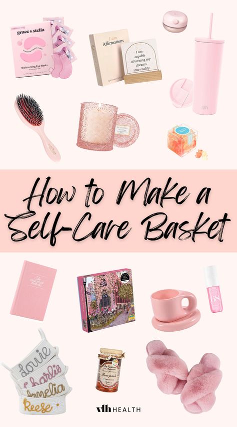 self care basket Mini Self Care Kit, Self Care Basket Ideas, Self Care Kit Ideas, Self Care Basket, Diy Self Care, Relaxation Gift Basket, Self Care Kit, Best Self Care, Care Basket