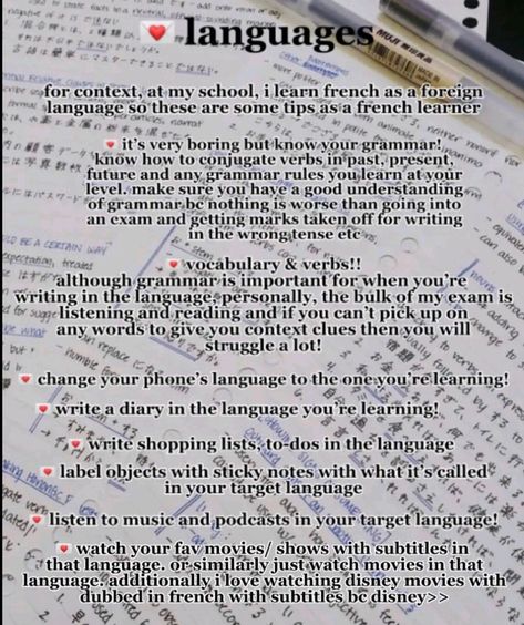 Study Tips For Languages, How To Study For Language Exam, Motivation To Learn Language, How To Study Languages Effectively, Language Learning Resources, Language Learning Affirmations, Aesthetic Studying Tips, Geography Study Tips, Language Study Motivation