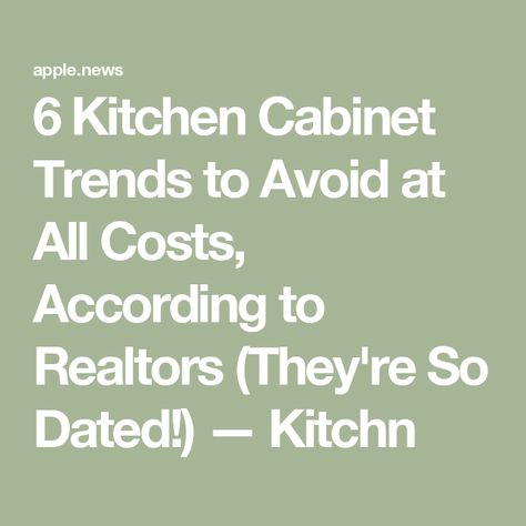 6 Kitchen Cabinet Trends to Avoid at All Costs, According to Realtors (They're So Dated!) — Kitchn Staggered Cabinets Kitchen, Kitchen Cabinet Installation, 2025 House Decor Trends, Home Depot Cabinets Kitchen Makeovers, Kitchen Cabinet Types, Kitchen Cabinets 2024 Trends, 2024 Cabinet Trends, Classic Timeless Kitchen Design, Kitchen Cabinet Drawers Vs Doors