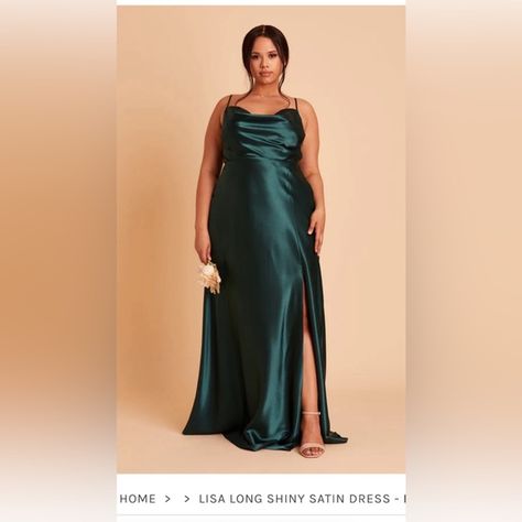 Birds Great Emerald Satin Bridesmaid dress Emerald Bridesmaid Dress, Emerald Bridesmaid, Emerald Green Bridesmaid Dresses, Bridesmaid Gown Chiffon, Satin Gowns, Emerald Bridesmaid Dresses, Satin Bridesmaid Dress, Birdy Grey, Satin Dress Long