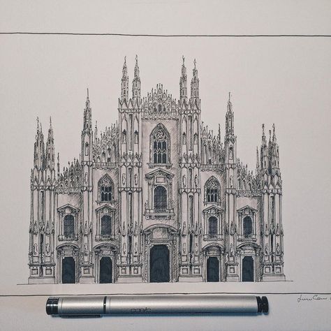 miniaturearchitecturalillustrations6 – Fubiz Media Architect Logo, Perspective Drawing Architecture, Building Sketch, Architecture Sketchbook, Architecture Concept Drawings, Architecture Drawing Art, Perspective Drawing, Architecture Illustration, Art Drawings Sketches Creative