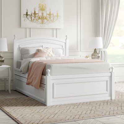 Full Bed With Trundle, White Wooden Bed, Convertible Toddler Bed, Platform Bed With Trundle, Full Platform Bed, Bed With Trundle, Twin Platform Bed, Slatted Headboard, Solid Wood Platform Bed