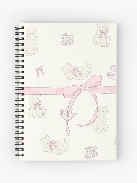 Cute Notebook Ideas Design, Cute Front Cover Notebook Ideas, Journal Design Ideas Notebooks, Coquette Notebook Design, Notebook Designs Cover, Cute Notebook Designs, Cute Cover Page Ideas, Coquette Notebook Cover, Drawing Notebook Cover