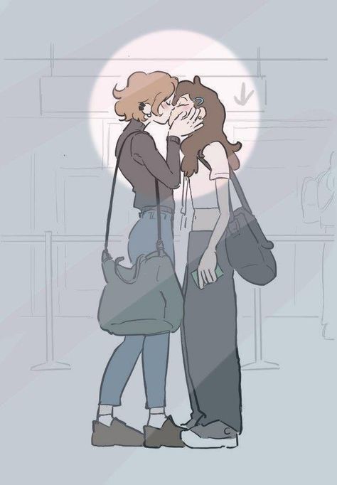 Lesbian Art, Lgbt Art, Queer Art, Desenho Tattoo, Gay Art, Sketchbook Art Inspiration, Drawing Base, Drawing Poses, Two People