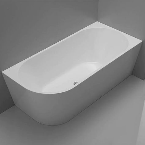 Cee Jay Back to Wall Freestanding Corner Bath, Right Price | Bathroom Warehouse Freestanding Corner Bath, Modern Bathtub, Corner Bath, Latest Bathroom, Back To Wall Bath, Ideal Bathrooms, Standing Bath, Main Bathroom, Bathroom Renos