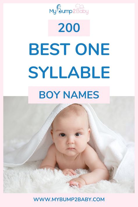 200 Best One Syllable Boy Names. One Syllable Surnames, 1 Syllable Boy Names, One Syllable Boy Names, One Syllable Names, Boy Names List, Boy Middle Names, Names For Boys List, N Names, Names Cute