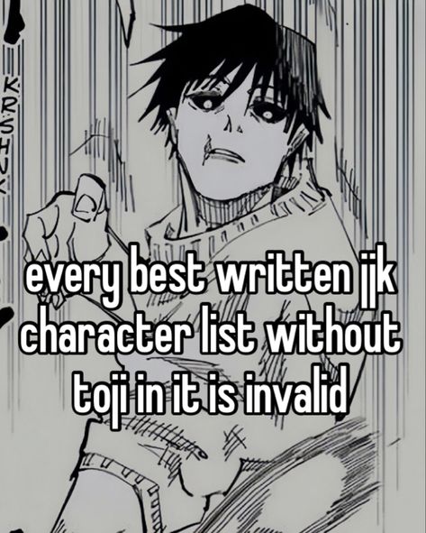 my love for him aside, he’s genuinely one of the best written characters, (he’s THE best) both for his position in the power hierarchy of the jujutsu world and his backstory + portrayal of trauma, he’s an apt example of how childhood trauma can affect a person. his whole character arc + progression is just flawlessly written Goofy Whispers, My Love For Him, Love For Him, Character Arc, Jujitsu Kaisen, Just Kidding, Jujutsu Kaisen, My Love, Jujutsu