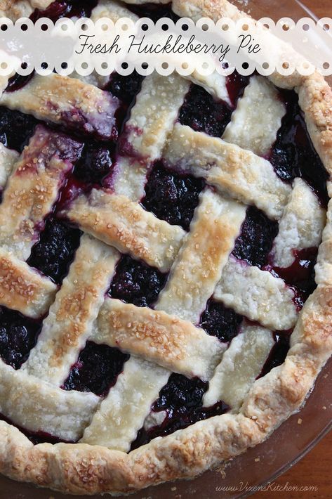 Huckleberry Recipes, Huckleberry Pie, All Butter Pie Crust, Perfect Pie Crust, Butter Pie, Just Bake, Perfect Pies, Blueberry Pie, Pie Dessert