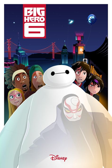 Hero 6 Movie, San Fransokyo, Hiro Big Hero 6, Cartoon Network Adventure Time, Walt Disney Studios, Kid Movies, Baymax, Disney Studios, Hero 6