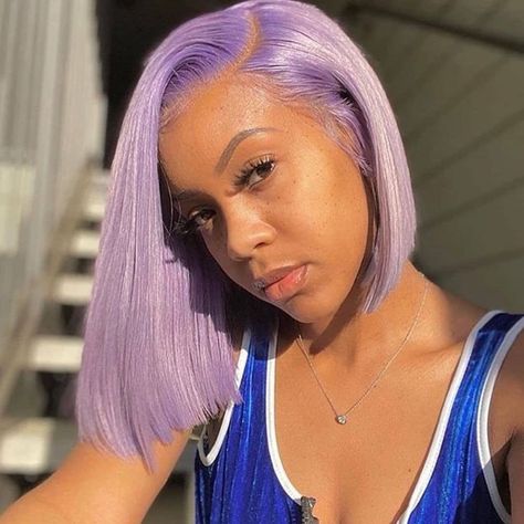 Purple Bob Wig, Weave Bob Hairstyles, Lace Front Bob Wigs, Purple Bob, Lace Front Bob, Short Human Hair Wigs, Bob Lace Front Wigs, Frontal Hairstyles, Brazilian Remy Hair