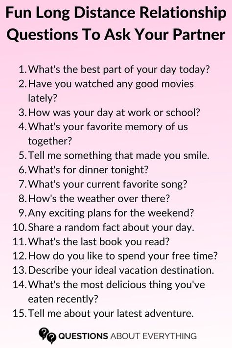 A list of Questions for Long Distance Relationships Long Distance Relationship Activities, Long Distance Relationship Questions, Questions To Ask Your Partner, Long Distance Relationship Advice, Relationship Journal, Long Distance Dating, Intimate Questions, Dating Relationship Advice, Fun Questions