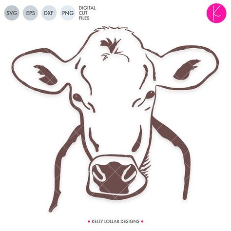 Swiss Cow, Cow Svg, Cow Face, Garden Posts, Face Cut, Cow Tshirt, Farmhouse Style Sign, Cow Head, Own Quotes