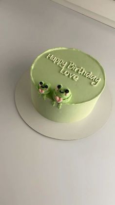 Simple Anniversary Cakes, Crazy Birthday Cakes, Green Birthday Cakes, Birthday Cake For Boyfriend, 19th Birthday Cakes, Small Birthday Cakes, Cake For Boyfriend, Decorate A Cake, Birthday Cake For Husband