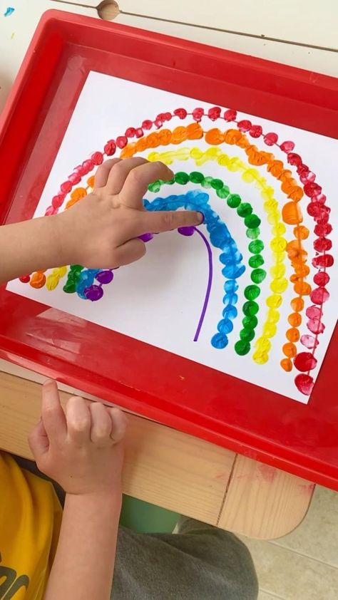 Rainbow Fingerprint Craft in 2022 | Toddler arts and crafts, Preschool arts and crafts, School kids crafts Toddler Arts And Crafts, Baby Learning Activities, Preschool Arts And Crafts, Daycare Activities, Preschool Art Activities, Daycare Crafts, Easter Decorations Christian, Classroom Crafts, Toddler Art