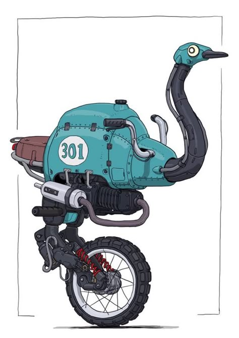 Animal Mech, Twitter Illustration, Mech Suits, Concept Vehicles Sci Fi, Mechanical Animals, Robot Animal, Props Concept, Futuristic Motorcycle, Cool Robots