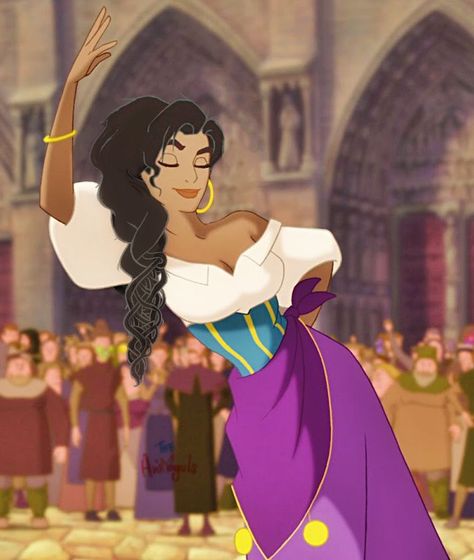 Esmeralda Aesthetic, Princess Esmeralda, Esmeralda Cosplay, Animated Women, Esmeralda Disney, Cosplay Disney, Animation Disney, Images Disney, Walt Disney Animation