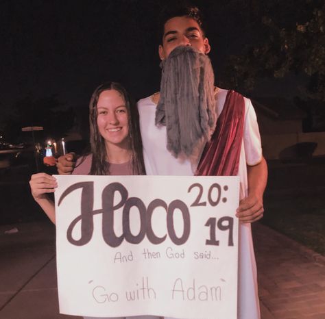 “Adam” Bible Homecoming Proposal Bible Hoco Proposal, Adam Bible, Hoco Proposals, Homecoming Proposal, Just Girly Things, Girly Things, Homecoming, Bible, T Shirts For Women