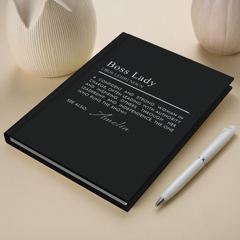 Personalized Boss Lady Journal Notebook, Funny New Business Owner Gift For Woman Gift for Female Manager Birthday Gift for Her Entrepreneur #bosslady #giftforbosslady #holidaygifting #bossgifts Female Manager, New Business Owner, Business Owner Gifts, Funny New, Gift For Woman, Gifts For Boss, New Business, Birthday Gift For Her, Inspire Others