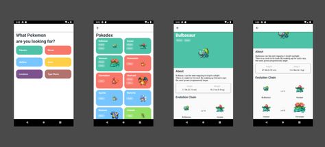 Pokemon Layout, Pokedex Entries, Pokedex List, Pokedex App, React Native, Pokemon Regions, Pokemon Pokedex, Nativity, Pokemon