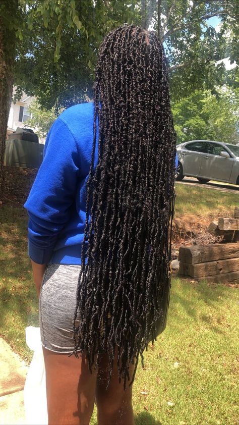 Black Hair Box Braids, Long Butterfly Locs With Color, 36 Inch Soft Locs, Color For Black Hair, Braids Hairstyles For Black Women, Hair Box Braids, Black Kids Braids Hairstyles, Faux Loc, Soft Locs